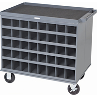Heavy-Duty 2-Sided Mobile Carts/Work Stations, 1000 lbs. Capacity, 34" x W, 32" x H, 24" D, All-Welded Sidevic Inc.