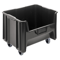 Mobile Giant Stack Container, 12-7/16" H x 19-7/8" W x 15-1/4" D, 250 lbs. Capacity, Black Sidevic Inc.