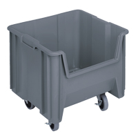 Mobile Giant Stack Container, 12-1/2" H x 16-1/2" W x 17-1/2" D, 250 lbs. Capacity, Grey Sidevic Inc.