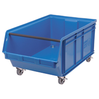 Mobile MAGNUM Bin, 14-7/8" H x 18-3/8" W x 29" D, 150 lbs. Capacity, Blue Sidevic Inc.