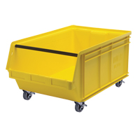 Mobile MAGNUM Bin, 14-7/8" H x 18-3/8" W x 29" D, 150 lbs. Capacity, Yellow Sidevic Inc.