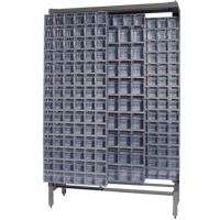Syst&egrave;me de stockage &agrave; glissi&egrave;re &agrave; bacs basculants autonome, 48" la x 18" p x 77" h, 303 tiroirs Sidevic Inc.