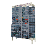 Syst&egrave;me de stockage &agrave; glissi&egrave;re &agrave; bacs basculants autonome, 48" la x 18" p x 77" h, 112 tiroirs Sidevic Inc.