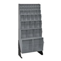 Tip-Out Bins Stand, 23-5/8" W x 8" D x 52" H, 38 Drawers Sidevic Inc.