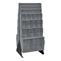 Tip-Out Bins Stand, 23-5/8" W x 16" D x 52" H, 76 Drawers Sidevic Inc.