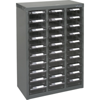 Casiers pour pi&egrave;ces KPC-700, Acier galvanis&eacute;, 30 tiroirs, 17-1/2" x 8-7/10" x 25-3/10", Gris Sidevic Inc.