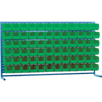 Rayonnage &agrave; persienne avec bacs, 72 bacs, 72" la x 15" p x 40" h Sidevic Inc.