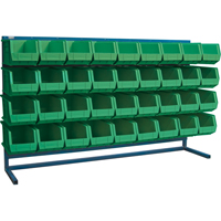 Rayonnage &agrave; persienne avec bacs, 36 bacs, 72" la x 15" p x 40" h Sidevic Inc.