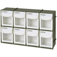 Heavy-Duty Tilt Bin, 11-3/4" W x 2-3/4" D x 7-7/8" H, 8 Drawers Sidevic Inc.