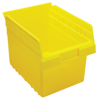 Store-Max Shelf Bins, 8-3/8" W x 8" H x 11-5/8" D, Yellow, 44 lbs. Capacity Sidevic Inc.