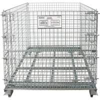 Conteneur repliable en m&eacute;tal grillag&eacute;, 40" la x 48" p x 42" h, Capacit&eacute; de 4000 lb Sidevic Inc.