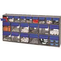 Tilt Bins Unit, 23-5/8" W x 3-5/8" D x 11-1/6" H, 21 Drawers Sidevic Inc.