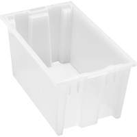 Contenant robuste Stack & Nest, 9" x 11" x 18", Transparent Sidevic Inc.