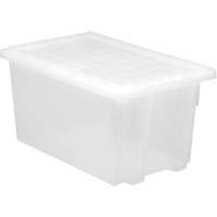 Contenant robuste Stack & Nest, 15" x 19,5" x 29,5", Transparent Sidevic Inc.