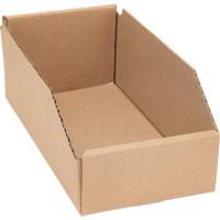 Deep Corrugated Parts Bins, 5-3/4" W x 11-1/4" D x 4-1/2" H, Beige Sidevic Inc.
