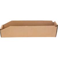 Deep Corrugated Parts Bins, 1-7/8" W x 17-1/8" D x 4-1/2" H, Beige Sidevic Inc.