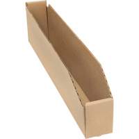 Deep Corrugated Parts Bins, 2-7/8" W x 17-1/4" D x 4-1/2" H, Beige Sidevic Inc.