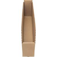 Deep Corrugated Parts Bins, 2-7/8" W x 17-1/4" D x 4-1/2" H, Beige Sidevic Inc.