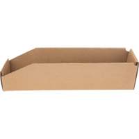Deep Corrugated Parts Bins, 3-3/4" W x 17-1/4" D x 4-1/2" H, Beige Sidevic Inc.