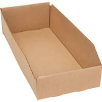 Deep Corrugated Parts Bins, 7-3/4" W x 17-1/4" D x 4-1/2" H, Beige Sidevic Inc.