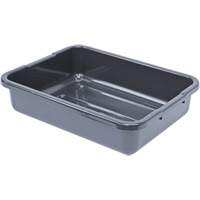 Bac d'entreposage tout usage &agrave; fond rainur&eacute;, 5" ha x 15" p x 21" lo, Plastique, Gris Sidevic Inc.