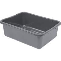 All-Purpose Ribbed-Bottom Storage Tub, 7" H x 15" D x 21" L, Plastic, Grey Sidevic Inc.
