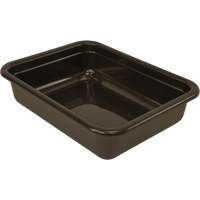 All-Purpose Flat-Bottom Storage Tub, 5" H x 17" D x 22" L, Plastic, Brown Sidevic Inc.