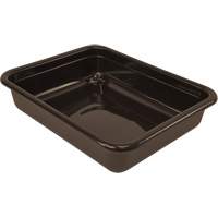 All-Purpose Flat-Bottom Storage Tub, 5" H x 15" D x 20" L, Plastic, Brown Sidevic Inc.