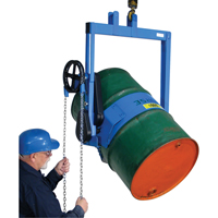 Leveurs de baril - Inclinaison &agrave; engrenages, Baril de 55 gal. US (45 gal. imp.), Capacit&eacute; 800 lb/363 kg Sidevic Inc.