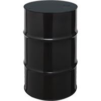 Barils en acier, 55 gal. US (45 gal. imp.), Non doubl&eacute;, Noir, Dessus ferm&eacute;, 1A1/X1.8/300, Calibre 20 Sidevic Inc.