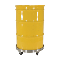 Chariots pour barils, Acier inoxydable, Capacit&eacute;e 800 lb, Diam&egrave;tre 23-1/4", Roue en Caoutchouc Sidevic Inc.