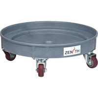 Leak Containment Drum Dolly, 24.25" dia. X 7.625" H, 1.5 US Gal. Spill Cap. Sidevic Inc.