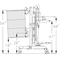 Manipulateur ergonomique de baril &agrave; balance, DM-100-S, 30 - 85 gal. US (25 - 70 gal. imp.) Sidevic Inc.