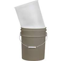 Plastic Pail Liner, 11-1/4" Dia. x 14" H, 5 US gal (4.16 imp. Gal.) Capacity Sidevic Inc.