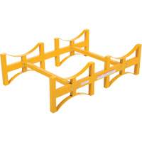 Porte-barils empilable en acier, 2 barils, Capacit&eacute; de 1600 lb, 45-1/2" la x 29-7/8" p x 12-3/4" h Sidevic Inc.
