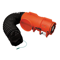 ALLEGRO INDUSTRIES 8" Plastic COM-PAX-IAL Blowers, 1/3 HP, 900 CFM, Explosion Proof Sidevic Inc.