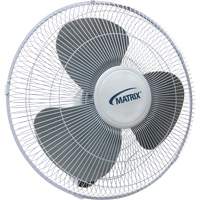 Wall Mount Oscillating Fan, Commercial, 3 Speed, 16" Diameter Sidevic Inc.