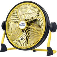 Ventilateur d'int&eacute;rieur/ext&eacute;rieur rechargeable avec port USB, Commercial, Variable vitesses, Diam&egrave;tre de 12" Sidevic Inc.