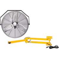 Trousse de ventilateur pour poste de travail industriel avec bras double verrouillable, Industriel, 3 vitesses, Diam&egrave;tre de 24" Sidevic Inc.