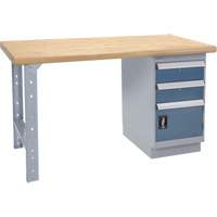 Heavy-Duty Workbench, Door w/ Drawer Combination, 1500 lbs. Cap., 72" W x 30" D, 34" H Sidevic Inc.