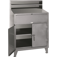 Pupitres d'atelier a/armoire, 36" la x 28" p x 54" h, Gris Sidevic Inc.
