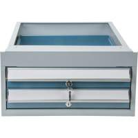 Double-Drawer Workbench, Steel, 18" W x 21" D x 9" H Sidevic Inc.