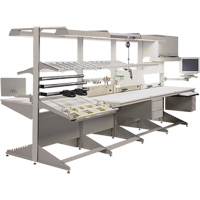 Modular Ergonomic Workstations - Open Wire Shelves Sidevic Inc.