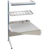 Arlink Preconfigured Workstation, 36" W x 28" D x 84" H, Single Sided Corner Add-On Sidevic Inc.