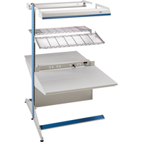 Arlink Preconfigured Workstation, 36" W x 56" D x 84" H, Double Sided Add-On Sidevic Inc.