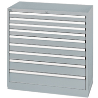 Armoires de rangement avec tiroirs, 9 tiroirs, 40-1/4" la x 22-1/2" p x 41-3/4" h, Gris Sidevic Inc.