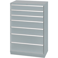 Armoires de rangement avec tiroirs, 7 tiroirs, 40-1/4" la x 22-1/2" p x 59-1/2" h, Gris Sidevic Inc.