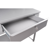 Pupitre d'atelier ouvert, 34-1/2" la x 30" p x 53" h, Gris Sidevic Inc.