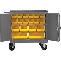 Armoire d'&eacute;tabli mobile avec bacs, Acier Surface Sidevic Inc.