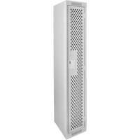Casiers Clean Line, 12" x 15" x 72", Acier, Gris, Rivet (assembl&eacute;), Perfor&eacute; Sidevic Inc.